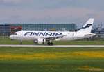 Finnair, OH-LXD, A320-214 bei der Landung in MUC aus Helsinki (HEL) 18.05.2013