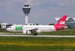 Air VIA Bulgarian Airways, LZ-MDR, A320-232 bei der Landung in MUC aus Varna (VAR) 18.05.2013