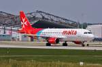 Air Malta, 9H-AEK  San Giljan , A320-214 beim Start in MUC nach Malta (MLA) 18.06.2013