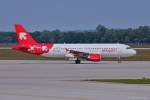 Air Berlin, D-ABDB, A320-214 rollt in MUC zum Start nach Dsseldorf (DUS) 02.07.2013