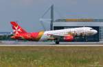 Air Malta, 9H-AEO  Isla-Citta Invicta , A320-214 bei der Landung in MUC aus Malta (MLA) 10.07.2013