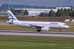 SX-DVX, Aegean Airlines, A320-232 nach der Landung in MUC aus Athen (ATH) 17.07.2013
