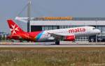 9H-AEQ  Tarxien  / Air Malta / A320-214 in MUC beim touch down aus Malta (MLA) 23.07.2013