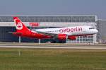 D-ABFF / Air Berlin / A320-214 in MUC bei der Landung aus Neapel (NAP) 16.08.2013