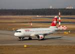 Swiss A 320-214 HB-IJL bei der Ankunft in Berlin-Tegel am 07.04.2013