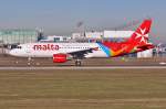 9H-AEP   Nadur  / Air Malta / A320-214 beim Start in MUC nach Malta (MLA) 16.12.2013