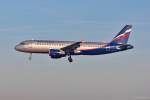 VP-BKC  I. Kruzenshtern  / Aeroflot / A320-214 im Landeanflug aus Moskau (SVO) 17.12.2013