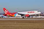 9H-AEP  Nadur  / Air Malta / A320-214 bei der Landung in MUC aus Malta (MLA) 30.12.2013