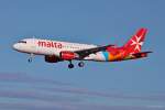 9H-AEQ  Tarxien  / Air Malta / A320-214 in MUC im Landeanflug aus Malta (MLA) 07.01.2014