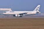 SX-DVT / Aegean Airlines / A320-232 bei der Landung in MUC aus Athen (ATH) 01.02.2014