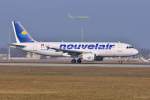 TS-INA / Nouvelair / A320-214 beim Start in MUC nach Enfidha (NBE) 01.02.2014