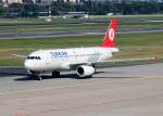 Turkish Airlines A 320-232 TC-JPS bei der Ankunft in Berlin-Tegel am 06.09.2013