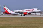 D-ABDU / Air Berlin / A320-214 in MUC bei der Landung aus Berlin (TXL) 28.03.2014