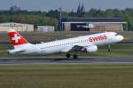 HB-IJL Swiss Airbus A320-214    25.04.2014 in Tegel gestartet