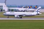 SX-DVY / Aegean Airlines / A320-232 in MUC bei der Landung aus Athen (ATH) 03.06.2014