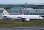 Freebird Airlines, TC-FBH, Airbus, A 320-200 (goldenes Seitenleitwerk/Tail), 18.04.2014, FRA-EDDF, Frankfurt, Germany        