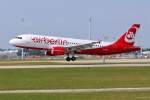 D-ABFP / Air Berlin / A320-214 in MUC bei der Landung aus Düsseldorf (DUS) 11.06.2014