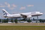 SX-DGE / Aegean Airlines / A320-232 bei der Landung in MUC aus Athen (ATH) 16.06.2014