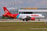 9H-AEK  San Giljan  / Air Malta / A320-214 beim Start in MUC nach Malta (MLA) 01.07.2014
