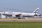Sx-DGB / Aegean / A320-232 in MUC bei der Landung aus Athen (ATH) 03.07.2014