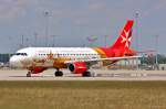 9H-AEO  Isla-Citta Invicta  / Air Malta / A320-214 beim Start in MUC nach Malta (MLA) 03.07.2014