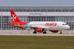 9H-AEQ  Tarxien  / Air Malta / A320-214 beim Start in MUC nach Malta (MLA) 04.07.2014