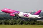 Wizz Air HA-LWT beim Start in Dortmund 3.8.2014