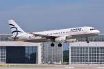 SX-DGK / Aegean Airlines / A320-232 vor der Landung in MUC aus Athen (ATH) 02.08.2014