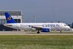 5B-DCH  Lefkosia  / Cyprus Airways / A320-232 bein Start in MUC nach Larnaca (LCA) 02.08.2014