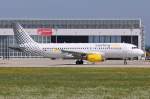 EC-MCU / Vueling / A320-214 beim Start in MUC nach Barcelona (BCN) 02.08.2014