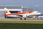 EC-LVD  Valle de Mena  / Iberia / A320-216 bei der Landung in MUC aus Madrid (MAD) 28.08.2014