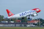 HB-IHX Edelweiss Air Airbus A320-214    in Tegel am 03.09.2014 gestartet 