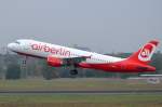 D-ABFE Air Berlin Airbus A320-214    in Tegel am 14.10.2014 gestartet