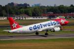 Edelweiss Air A 320-214 HB-IJW beim Start in Berlin-Tegel am 11.07.2014