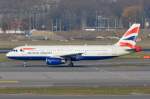 G-EUYK British Airways Airbus A320-232  am 13.03.2015 in Amsterdam gelandet
