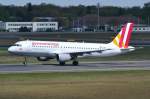 D-AIQF Germanwings Airbus A320-211  beim Start in Tegel am 29.04.2015