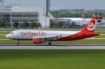 D-ABNK Air Berlin Airbus A320-214    bei der Landung am 10.05.2015 in München