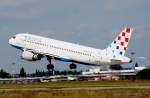 Croatia Airlines A 320-214 9A-Ctk beim Start auf dem flughafen berlin-Schnefeld am 18.08.2008