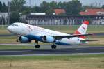 OE-LBV Austrian Airlines Airbus A320-214    beim Start in Tegel  28.07.2015