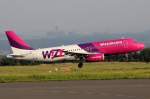 Wizz Air HA-LPK bei der Landung in Dortmund 30.8.2015