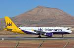 Monarch Airlines, G-ZBAH, Airbus A320-214, 17.Dezember 2015, ACE Lanzarote, Spain.