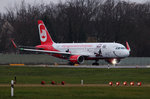 Air Berlin A 320-214 D-ABNM kurz vor dem Start in Berlin-Tegel am 29.11.2015
