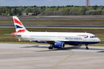 G-EUYB British Airways Airbus A320-232   in Tegel am 04.05.2016 zum Gate