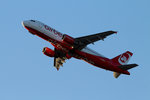 Air Berlin A 320-216 D-ABZA nach dem Start in Berlin-Tegel am 09.01.2016