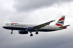British Airways, G-EUYA, Airbus A320-232, 01.Juli 2016, LHR London Heathrow, United Kingdom.