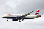 British Airways, G-EUYO, Airbus A320-232 SL, 01.Juli 2016, LHR London Heathrow, United Kingdom.