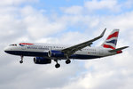 British Airways, G-EUYW, Airbus A320-232 SL, 01.Juli 2016, LHR London Heathrow, United Kingdom.