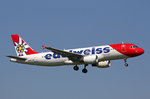 Edelweiss Air, HB-IJU, Airbus A320-214,  Corvatsch , 31.August 2016, ZRH Zürich, Switzerland.
