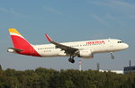 Iberia, EC-LXQ, (c/n 5692),Airbus A 320-214 (SL), 25.09.2016, HAM-EDDH, Hamburg, Germany (Name: Peron De Ifach) 