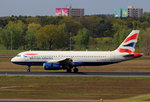 British Airways, Airbus A 320-232, G-EUYB, TXL, 04.05.2016